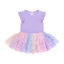 Load image into Gallery viewer, HUX | Purple S/Slv Rib Dress