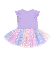 Load image into Gallery viewer, HUX | Purple S/Slv Rib Dress