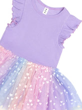 Load image into Gallery viewer, HUX | Purple S/Slv Rib Dress