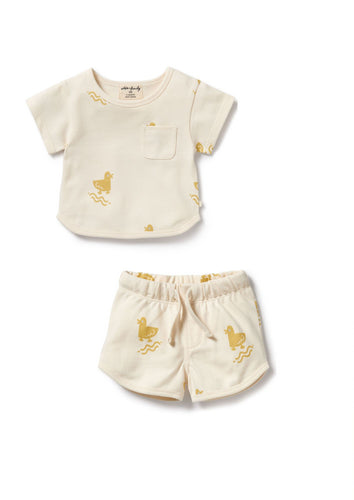 wilson + frenchy Organic Short Set - Quack Quack