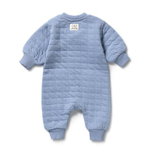 Load image into Gallery viewer, wilson + frenchy Organic Quilted Growsuit - Sky Blue