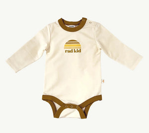 Rad Kid Long Sleeve Organic Cotton Onesie