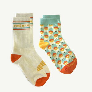 Rad Nan Organic Cotton Crew Socks - 2 Pack