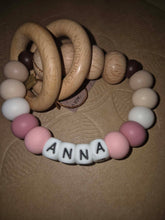 Load image into Gallery viewer, Nature Bubz PERSONALISED RAINBOW Rattle Teether