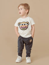 Load image into Gallery viewer, Huxbaby Rainbow Smiley Pocket Drop Crotch Pant