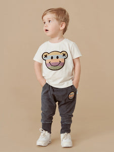 Huxbaby Rainbow Smiley Pocket Drop Crotch Pant