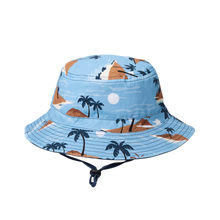 Load image into Gallery viewer, CRYWOLF Reversible Bucket Hat - Blue Lost Island