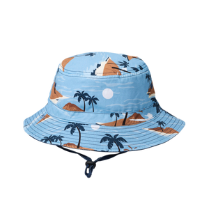CRYWOLF Reversible Bucket Hat - Blue Lost Island