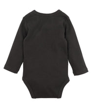 Load image into Gallery viewer, Bébé Rib LS Bodysuit Charcoal