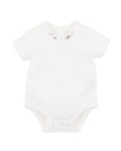 Load image into Gallery viewer, Bébé Roman Emb. Collared Bodysuit