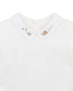 Bébé Roman Emb. Collared Bodysuit