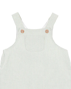 Bébé Roman Green Stripe Overalls