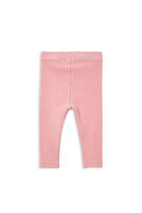 Milky Rose Rib Bubbysuit + Pant Set