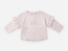 Load image into Gallery viewer, Quincy Mae Ruffle Longe Sleeve Tee || Wild Flower