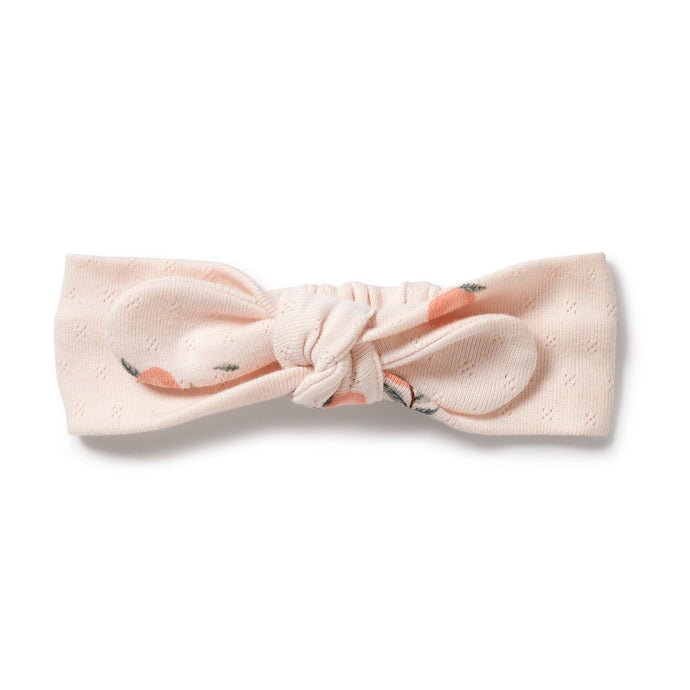 wilson + frenchy Organic Pointelle Headband - Peaches