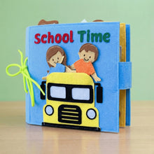 Load image into Gallery viewer, SmartyPals School Time Felt Busy Book