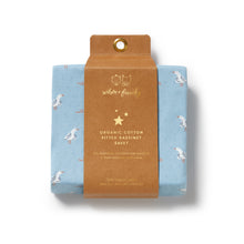 Load image into Gallery viewer, wilson + frenchy Organic Pointelle Bassinet Sheet | Sunny Seagulls