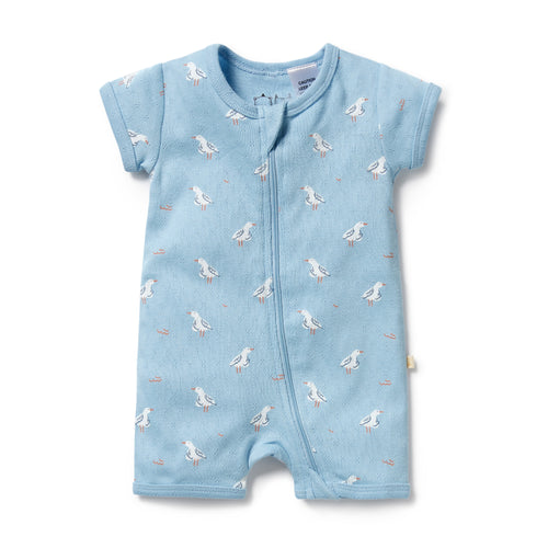 wilson + frenchy Organic Boyleg Zipsuit | Sunny Seagulls