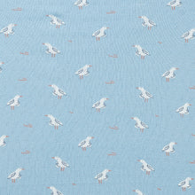 Load image into Gallery viewer, wilson + frenchy Organic Pointelle Cot Sheet | Sunny Seagulls