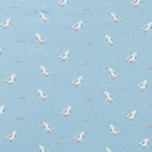 wilson + frenchy Organic Pointelle Cot Sheet | Sunny Seagulls