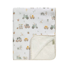 Load image into Gallery viewer, Sherpa Pram Blanket | Tractor Ride