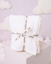 Load image into Gallery viewer, confetti kidz Sherpa Blanket | Classic White