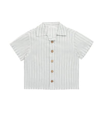 Load image into Gallery viewer, JAMIE KAY Organic Cotton Silas Shirt | Variegated Stripe Shoreline
