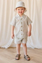 Load image into Gallery viewer, JAMIE KAY Organic Cotton Silas Shirt | Variegated Stripe Shoreline