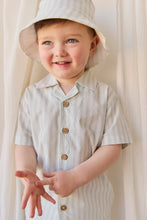 Load image into Gallery viewer, JAMIE KAY Organic Cotton Silas Shirt | Variegated Stripe Shoreline