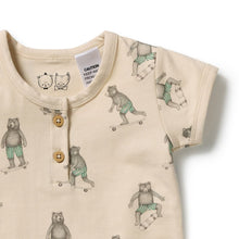 Load image into Gallery viewer, wilson + frenchy Organic Henley Bodysuit | Skater Club