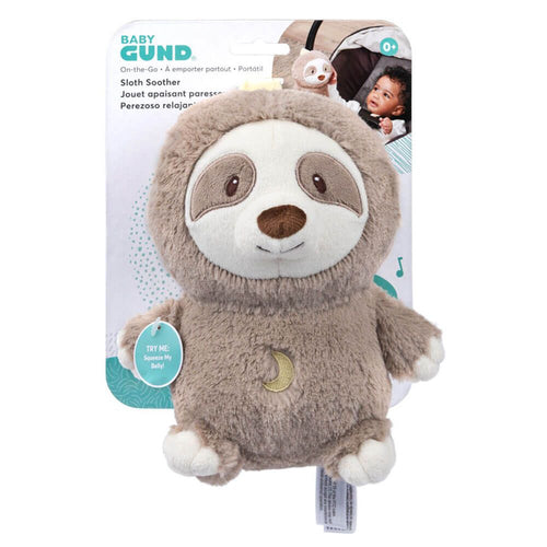 GUND - Lil' Luvs Sloth 'On The Go' Soother with Sounds