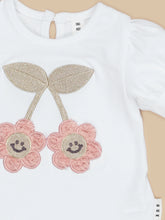 Load image into Gallery viewer, HUXBABY Smile Flower Puff T-Shirt