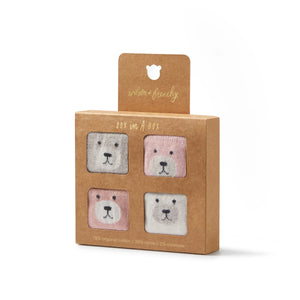 wilson + frenchy Girls Organic 4 Pack Baby Socks