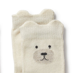 wilson + frenchy Girls Organic 4 Pack Baby Socks