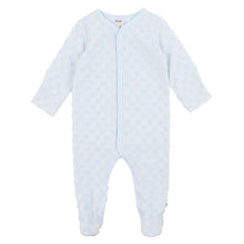 Load image into Gallery viewer, Bébé Blue Spot Layette Romper