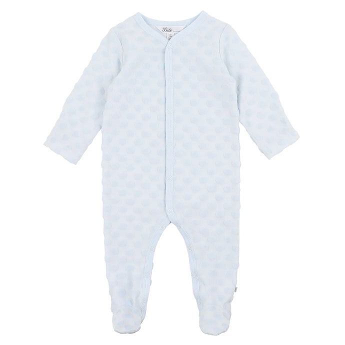 Bébé Blue Spot Layette Romper