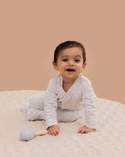 Load image into Gallery viewer, Bébé Blue Spot Layette Romper