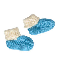 Load image into Gallery viewer, Springbud 100% Merino Booties | Blue