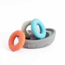 Load image into Gallery viewer, Playground Silicone Stacking Boat with Rings