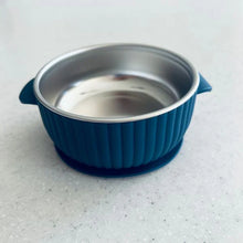 Load image into Gallery viewer, Cuddle Bug &amp; Co Silicone Stainless Steel Bowl | Blueberry
