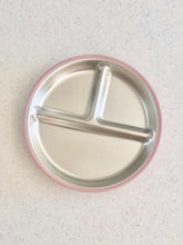 Load image into Gallery viewer, Cuddle Bug &amp; Co Stainless Steel Plate with Silicone Suction | Cherry