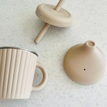 Load image into Gallery viewer, Cuddle Bug &amp; Co Stainless Steel Sippy Cup | Almond