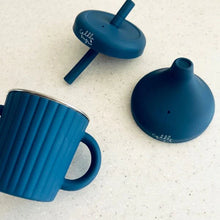 Load image into Gallery viewer, Cuddle Bug &amp; Co Stainless Steel Sippy Cup | Blueberry