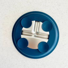 Load image into Gallery viewer, Cuddle Bug &amp; Co Stainless Steel Plate with Silicone Suction | Blueberry