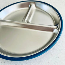 Load image into Gallery viewer, Cuddle Bug &amp; Co Stainless Steel Plate with Silicone Suction | Blueberry