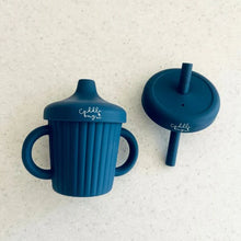 Load image into Gallery viewer, Cuddle Bug &amp; Co Stainless Steel Sippy Cup | Blueberry