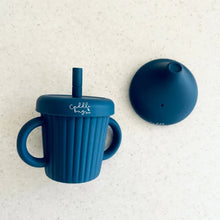 Load image into Gallery viewer, Cuddle Bug &amp; Co Stainless Steel Sippy Cup | Blueberry
