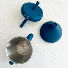 Load image into Gallery viewer, Cuddle Bug &amp; Co Stainless Steel Sippy Cup | Blueberry