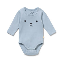 Load image into Gallery viewer, wilson + frenchy Organic Rib Bodysuit | Storm Blue