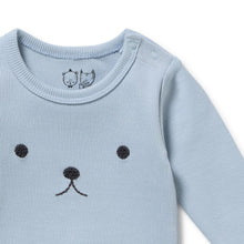 Load image into Gallery viewer, wilson + frenchy Organic Rib Bodysuit | Storm Blue
